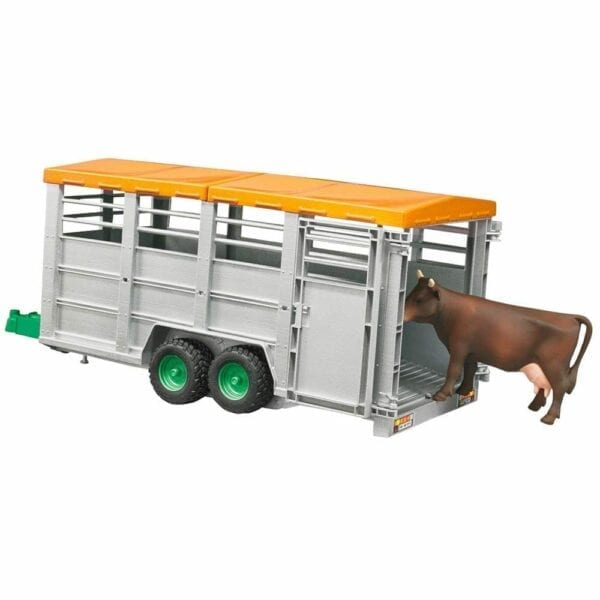 Bruder 1:16 Livestock Trailer with 1 cow - Image 3
