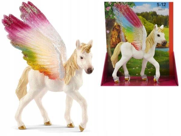 Schleich 70577 Winged Rainbow Unicorn Foal - Image 2