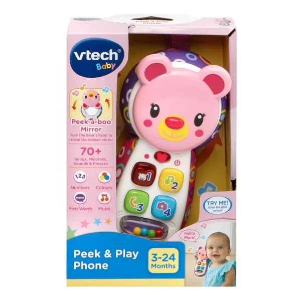 Vtech Peek & Play Phone Pink - Image 4