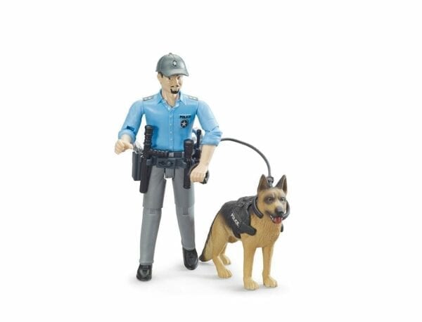 Bruder 1:16 Bworld Police Officer with Dog - Image 2