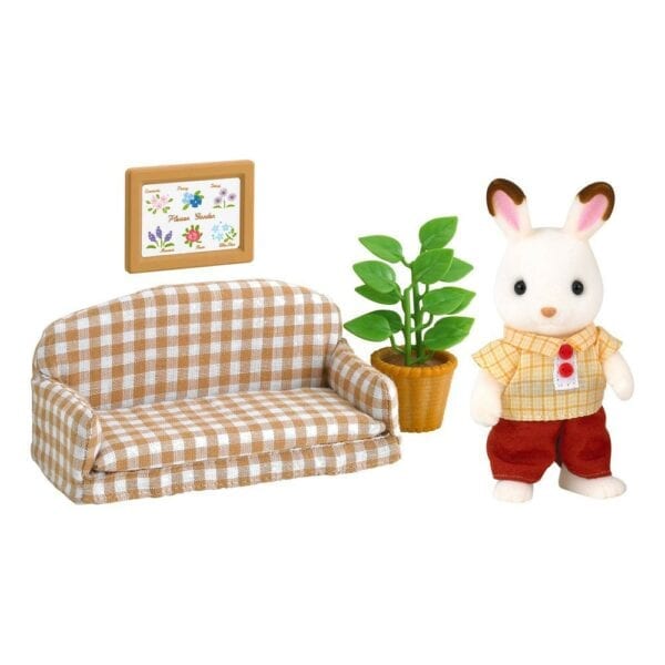 Sylvanian Families Chocolate Rabbit Father Set