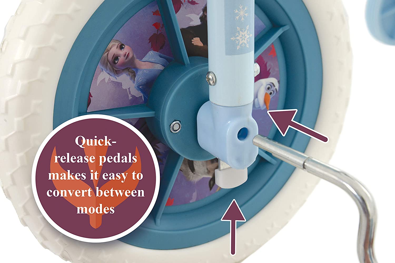 Frozen 2 My First 2-in-1 Training Bike 10 Inch - Image 6