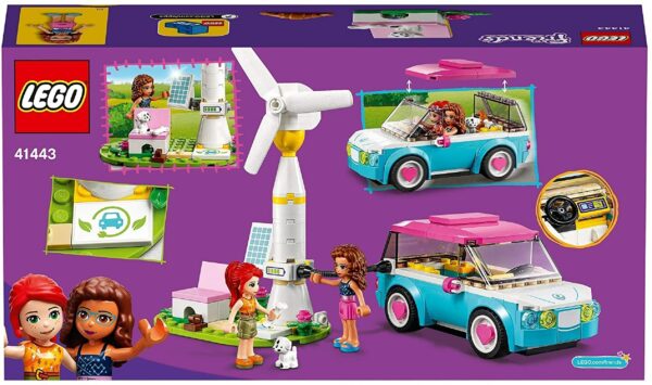 LEGO Friends 41443 Olivia's Electric Car Toy - Image 8