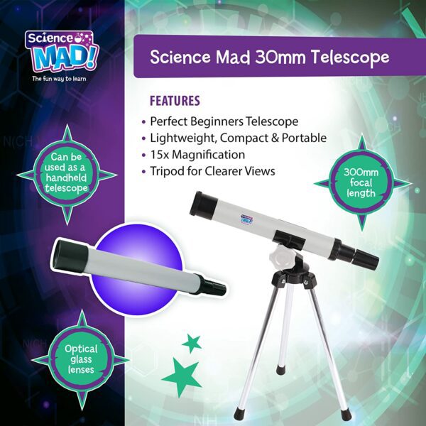 Science Mad Discovery 30MM Telescope - Image 8