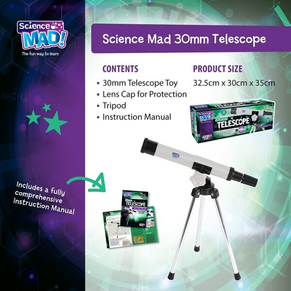 Science Mad Discovery 30MM Telescope - Image 7