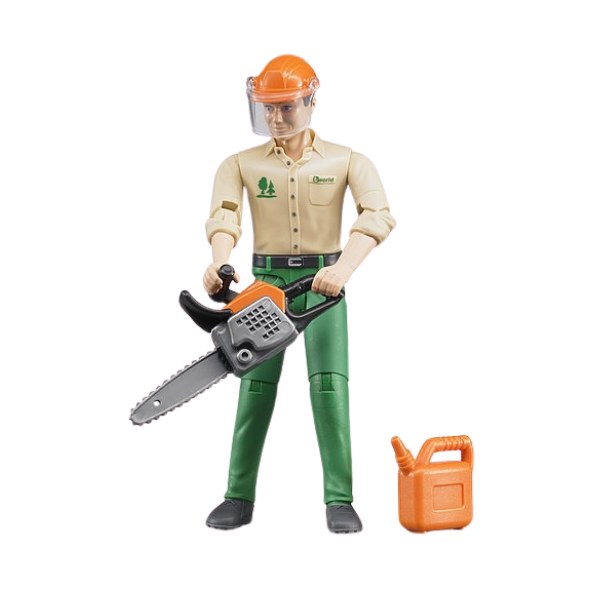 Bruder 1:16 Forestry Worker With Accessories