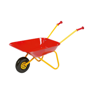 Rolly Metal Wheelbarrow Red