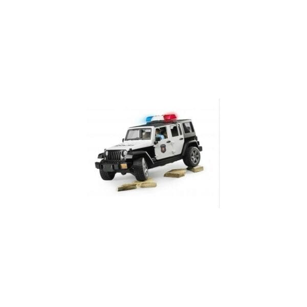 Bruder 1:16 Jeep Rubicon Police Car + Policeman - Image 5