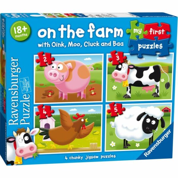 Ravensburger On The Farm 4 in 1 My First Puzzle
