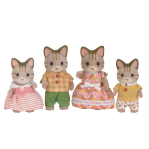 Sylvanian Families Striped Cat Family