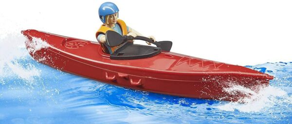 Bruder 1:16 BWorld Kayak with Figure - Image 4