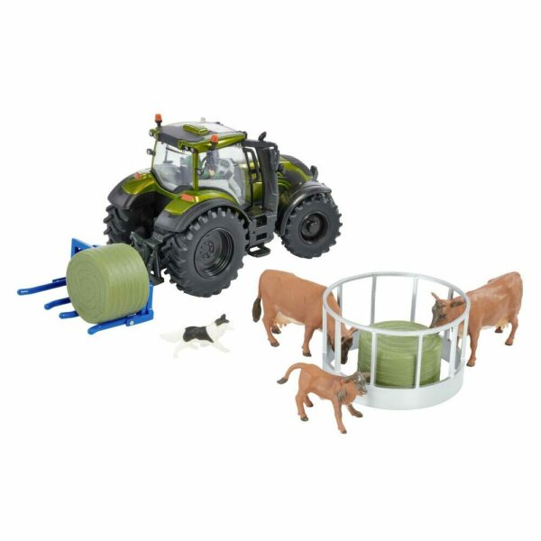 Britains 1:32 Metallic Olive Green Valtra Playset - Image 2