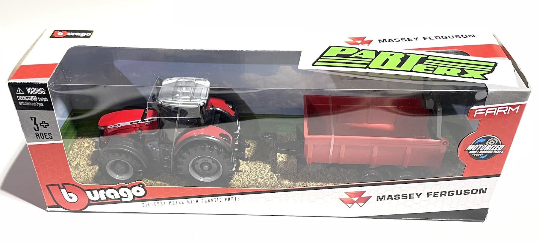 Burago Massey Ferguson 8740S Farm Tractor Tractor - Image 3