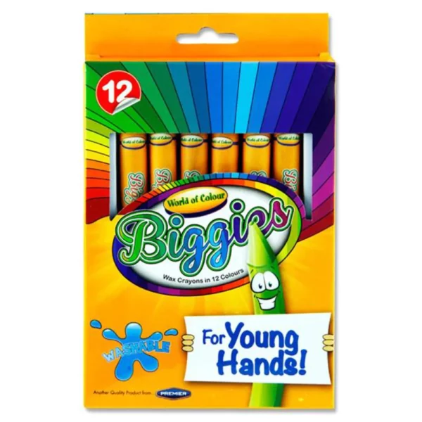 World of Colour 12 Big Crayons - For Young Hands