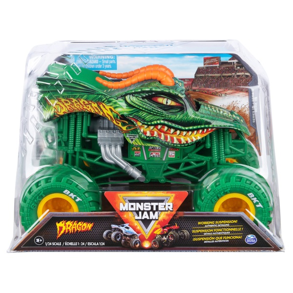 Monster Jam 1:24 Collector Die-Cast Trucks - Dragon - Image 3