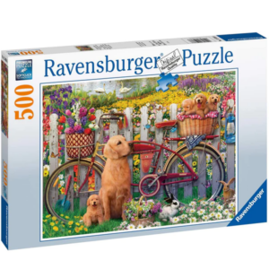 Ravensburger Cute Dogs in the Garden 500p Puzzle