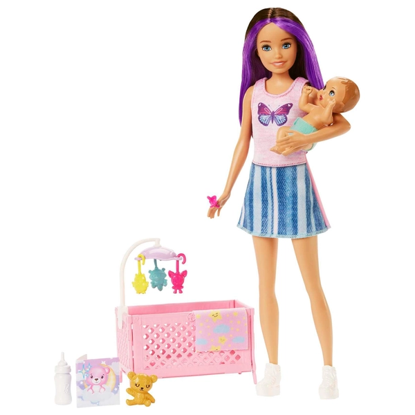 Barbie Skipper Babysitter With Crib