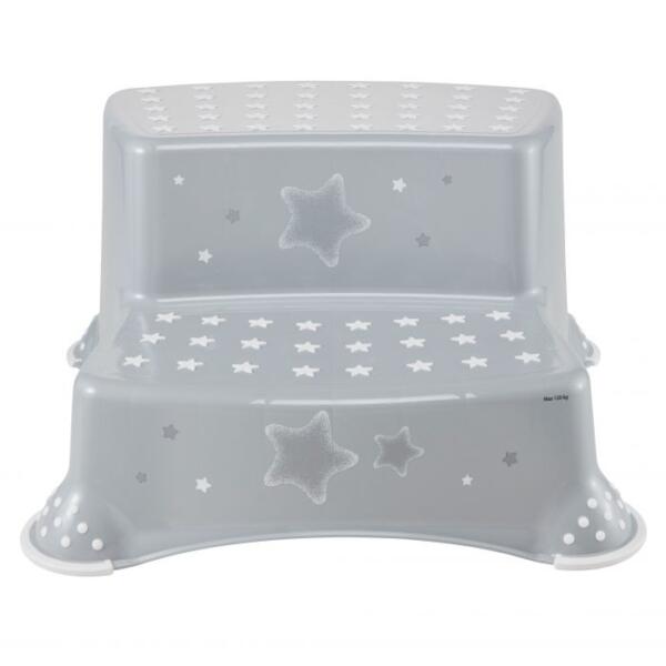 Keeeper Grey Stars Double Step Stool - Image 2