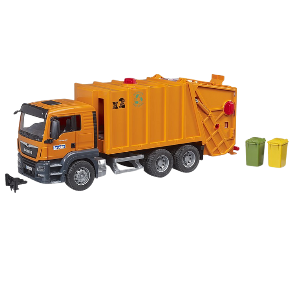 Bruder 1:16 MAN TGS Garbage Truck (Orange)