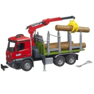 Bruder 1:16 MB Arocs Timber Truck With Loading Crane, Grab And 3 Trunks