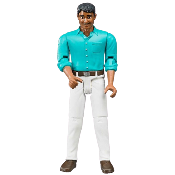 Bruder 1:16 Man With Blue Shirt And White Pants