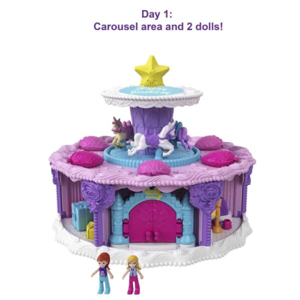 Polly Pocket Birthday Cake Countdown Playset - Image 3