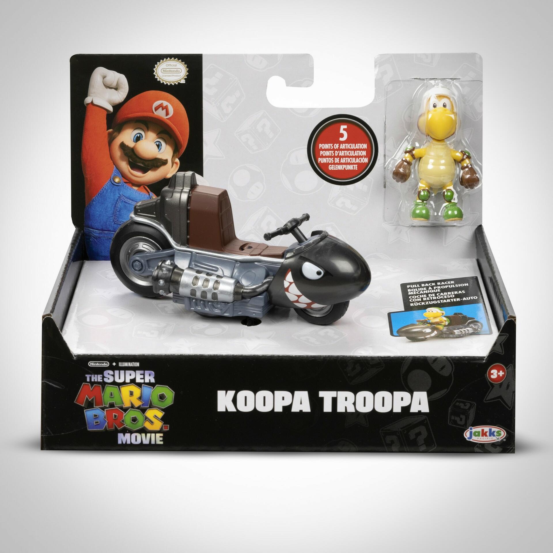 The Super Mario Movie Koopa Troopa Kart and Figure