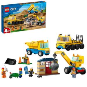 LEGO City 60391 Construction Trucks and Wrecking Ball Crane