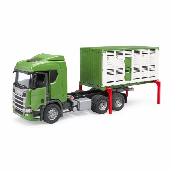Bruder 1:16 Scania Super 560R Cattle Transportation Truck with Cattle - Image 2