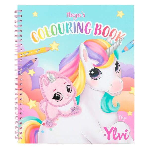 Ylvi Colouring Book With Unicorn And Sequins