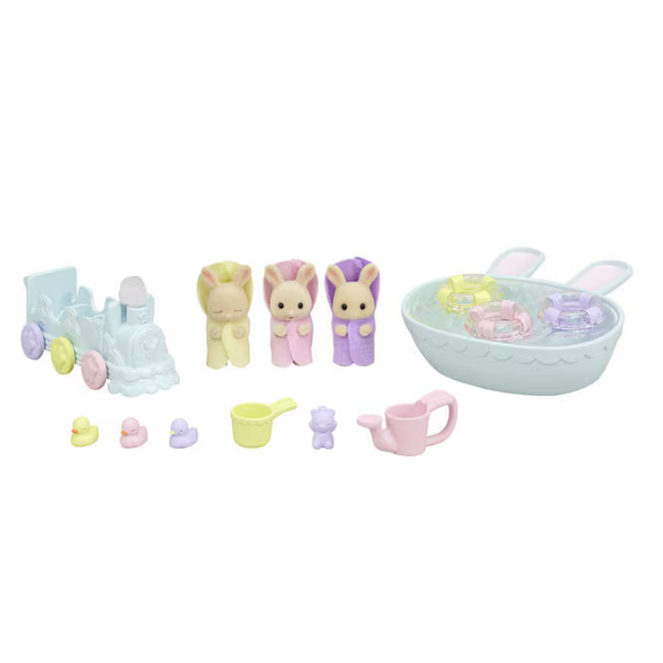 Sylvanian Families Triplets Baby Bathtime Set