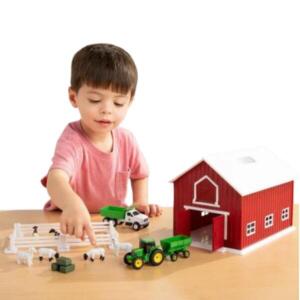 Britains 1:64 John Deere Farm Playset with Red Barn