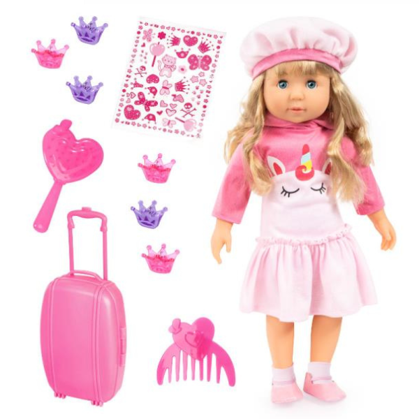Charlene Unicorn 46cm Doll With Accessories