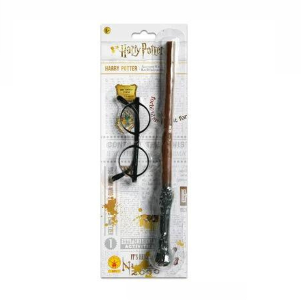 Harry Potter Blister Kit Wand & Glasses