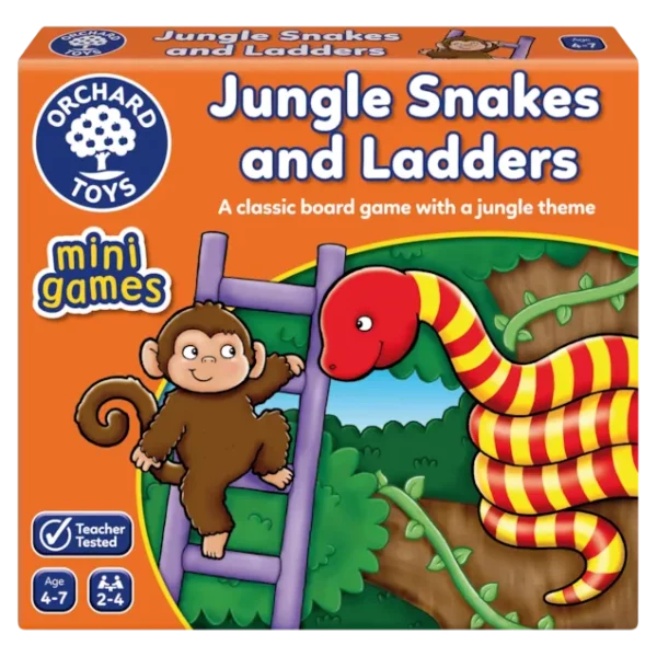 Orchard Toys Jungle Snakes & Ladders Mini Game