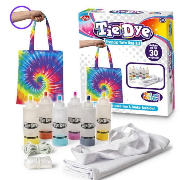 Tie Dye Trendy Tote Bag - Image 4
