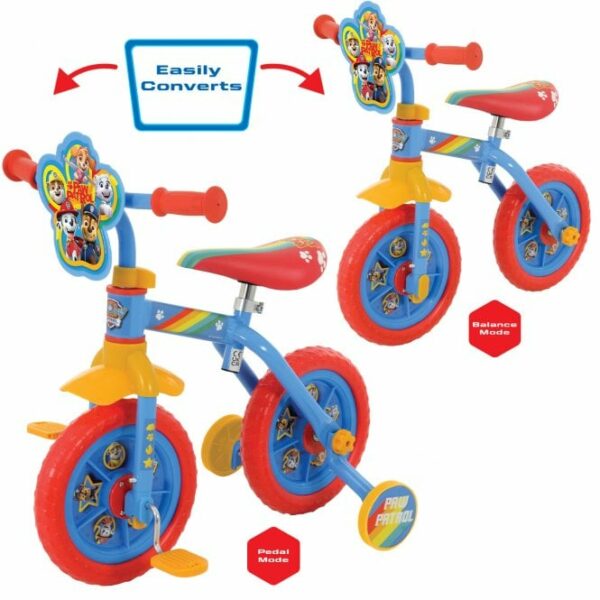 Paw Patrol 2-In-1 Balance & Pedal Bike 10 Inch - Image 2