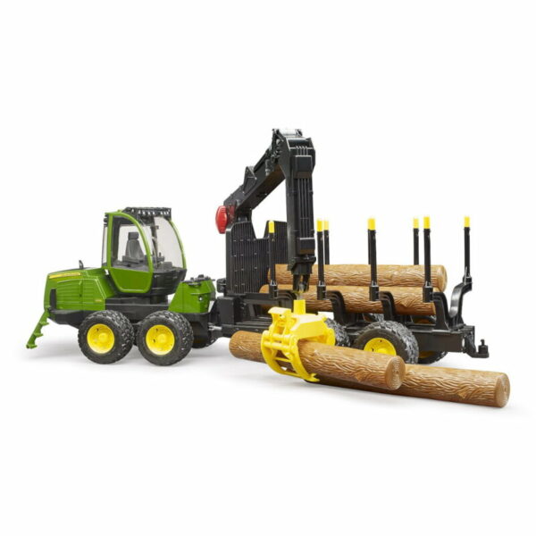 Bruder 1:16 John Deere 1210E Forwarder & 4 Trunks - Image 2