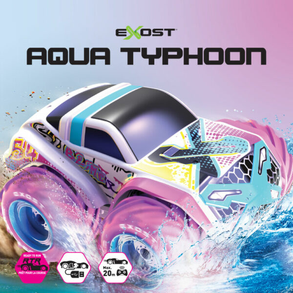 Exost 1:24 Aqua Typhoon Pink Radio Control Car - Image 2