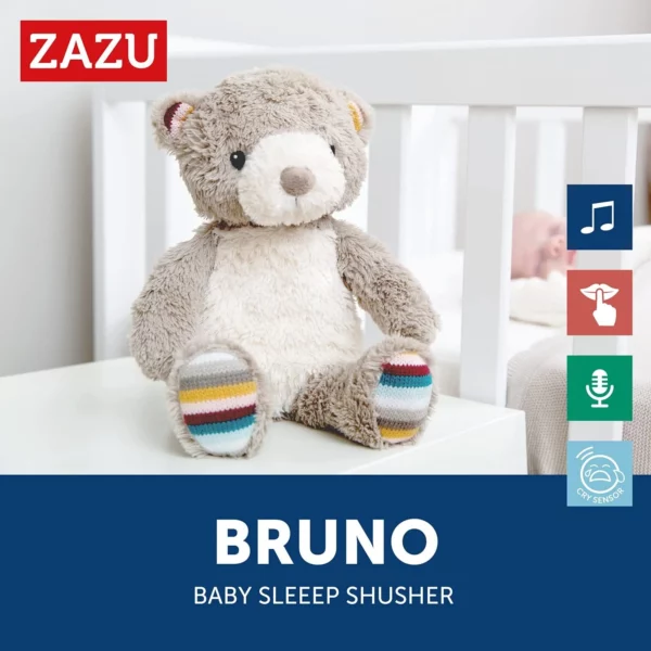 ZAZU Bruno The Bear Baby Sleep Shusher - Image 7