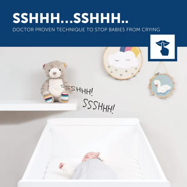 ZAZU Bruno The Bear Baby Sleep Shusher - Image 2