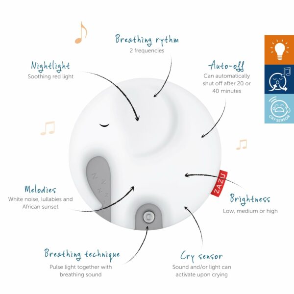 ZAZU Emmy The Elephant Breathing Light - Image 6