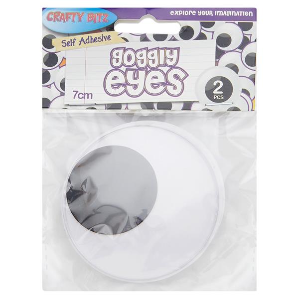 2 Goggly Eyes - 7cm