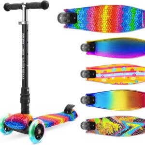 BOLDCUBE Crystal Rubix Big Fold 3 Wheel Scooter