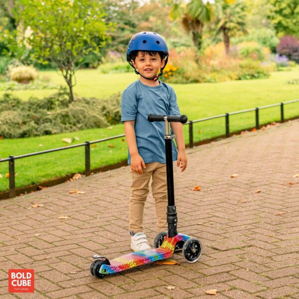 BOLDCUBE Crystal Rubix Big Fold 3 Wheel Scooter - Image 4