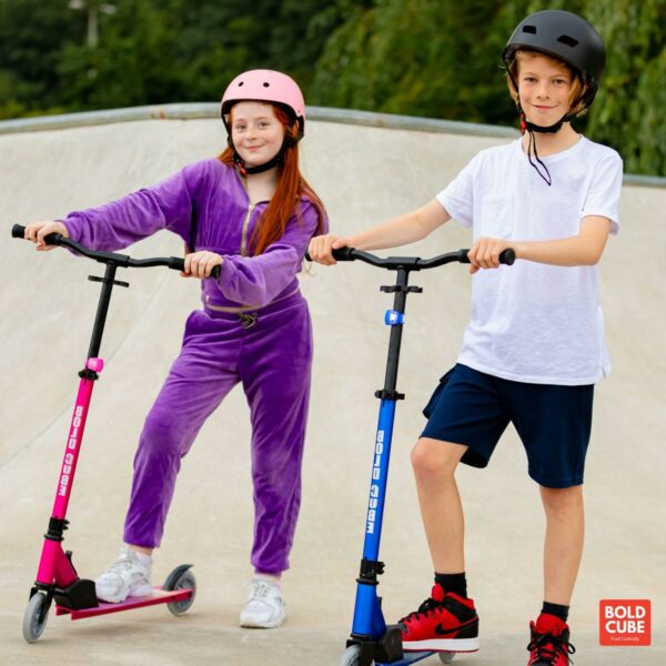 BOLDCUBE Turquoise Deluxe 2 Wheel Scooter - Image 3