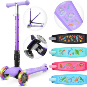 BOLDCUBE Unicorn Teeny Fold 3 Wheel Scooter
