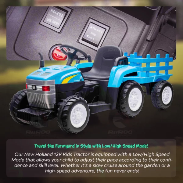 New Holland 12v Electric Ride On Tractor - Image 9