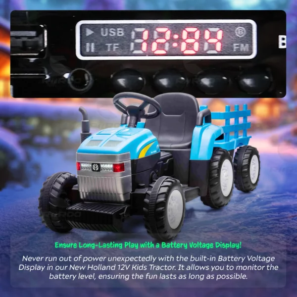 New Holland 12v Electric Ride On Tractor - Image 7