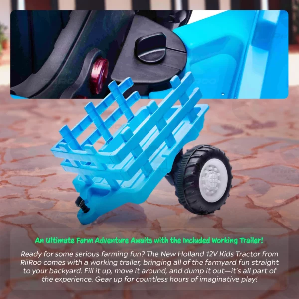 New Holland 12v Electric Ride On Tractor - Image 6